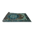 thumbnail image 2 of Ahgly Company Indoor Square Oriental Light Blue Industrial Area Rugs, 5' Square, 2 of 4