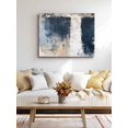 thumbnail image 4 of Navy Blue Grey Wall Art for Living Room, Canvas Picture Wall Decor for Bathroom Bedroom, Modern Abstract Art Rustic Painting Artwork for Office Kitchen Hallway Dining Room Home Decorations 12"x16", 4 of 8