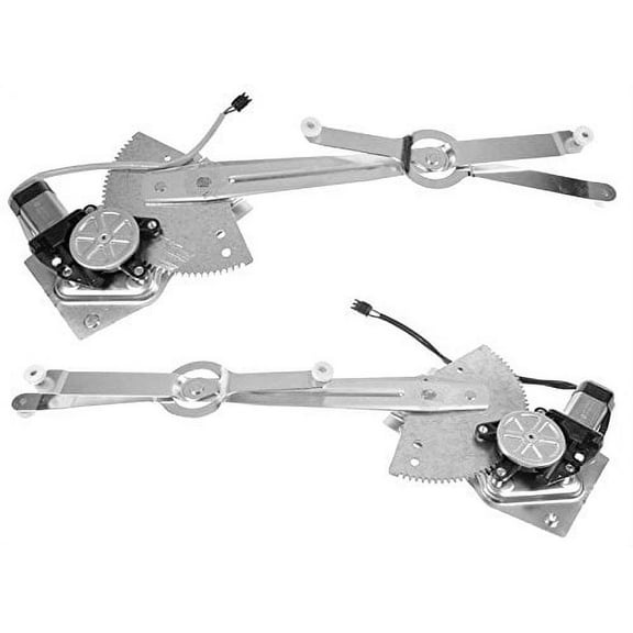 TRQ Front Window Regulator w/ Motor Pair Set for 81-96 Chevy Van WRA50644 Fits select: 1981-1995 CHEVROLET G20, 1981-1995 CHEVROLET G30