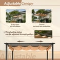 thumbnail image 4 of Historyli Go5H 10'x10'/10'x13' Aluminum Patio Pergola, With telescopic Pergola Canopy, Backyard Shade Shelter,For Porch, Garden, Grill Gazebo, Patio Leisure Area, 4 of 9