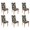 Autumn Pumpkin, variant on Chair Covers for Dining Room Set Of 6 Spandex Super Fit Stretch Removable Washable Chair Seat Protector Cover for Home Party Hotel Wedding Ceremony, Universal Size (Autumn Pumpkin)