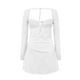thumbnail image 3 of Vestido sexy de encaje sin espalda y manga larga con cuello en V y mangas acampanadas para mujer, estilo europeo, tallas S-M-L, 3 of 3