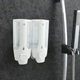 thumbnail image 3 of Grofry 350ml Wall-Mounted Manual Soap Dispenser Bathroom Easy Refill Shower Dispenser with Shampoo Conditioner, 3 of 8