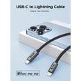 thumbnail image 3 of OXAA USB C to Lightning Cable 30W– Fast Charging MFI certified braided Cables for iOS Devices, 3 of 8