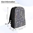 thumbnail image 4 of Fotbe Daisies Flowers Travel Laptop Backpack, Business Slim Sturdy Laptops Backpack, Water Resistant College School Computer Bag Gift for Men & Women Fits 15.6 Inch Notebook, 4 of 8