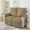 thumbnail image 7 of UPONRAY Waterproof Loveseat Recliner Covers, Non-Slip 2 Seater Recliner Chair Covers, Washable Furniture Protectors Recliner Cover for Kids Pet Dog(2 Seaters,Light Coffee), 7 of 7