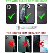 AccessoryHappy Rugged Cell Phone Holster with Belt Loop for iPhone 16/15/14 Pro Max, Compatible with Heavy Duty Cases