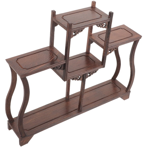 OULII Wood Risers Display Stands Vintage Design Figurine Display Base 1Pack