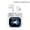 White, variant on Real-time translation wireless earbuds with ENC noise reduction and Bluetooth 5.4. Equipped with full-color touch screen, stereo sound and volume control, charged via Type-C port.