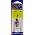 thumbnail image 2 of Mepps Aglia Long Plain Treble Inline Spinner, 1/8 oz, Green and Red, 2 of 4