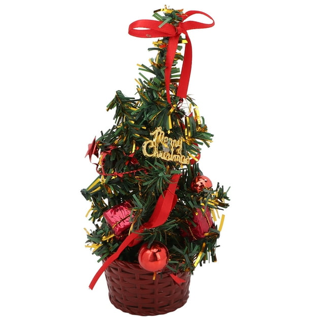 Árbol de Navidad de Mesa NikouMX Mini Árbol Artificial Durabilidad Mejorada