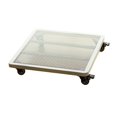 thumbnail image 1 of Square Lattices Metal Bonsai Pallet, Universal Wheel with Brake Flowerpot Base, 1 of 6