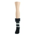 thumbnail image 2 of MeMoi Flake Zag Sherpa-Lined Lounge Socks - Womens - Female, One Size, Navy, 2 of 2