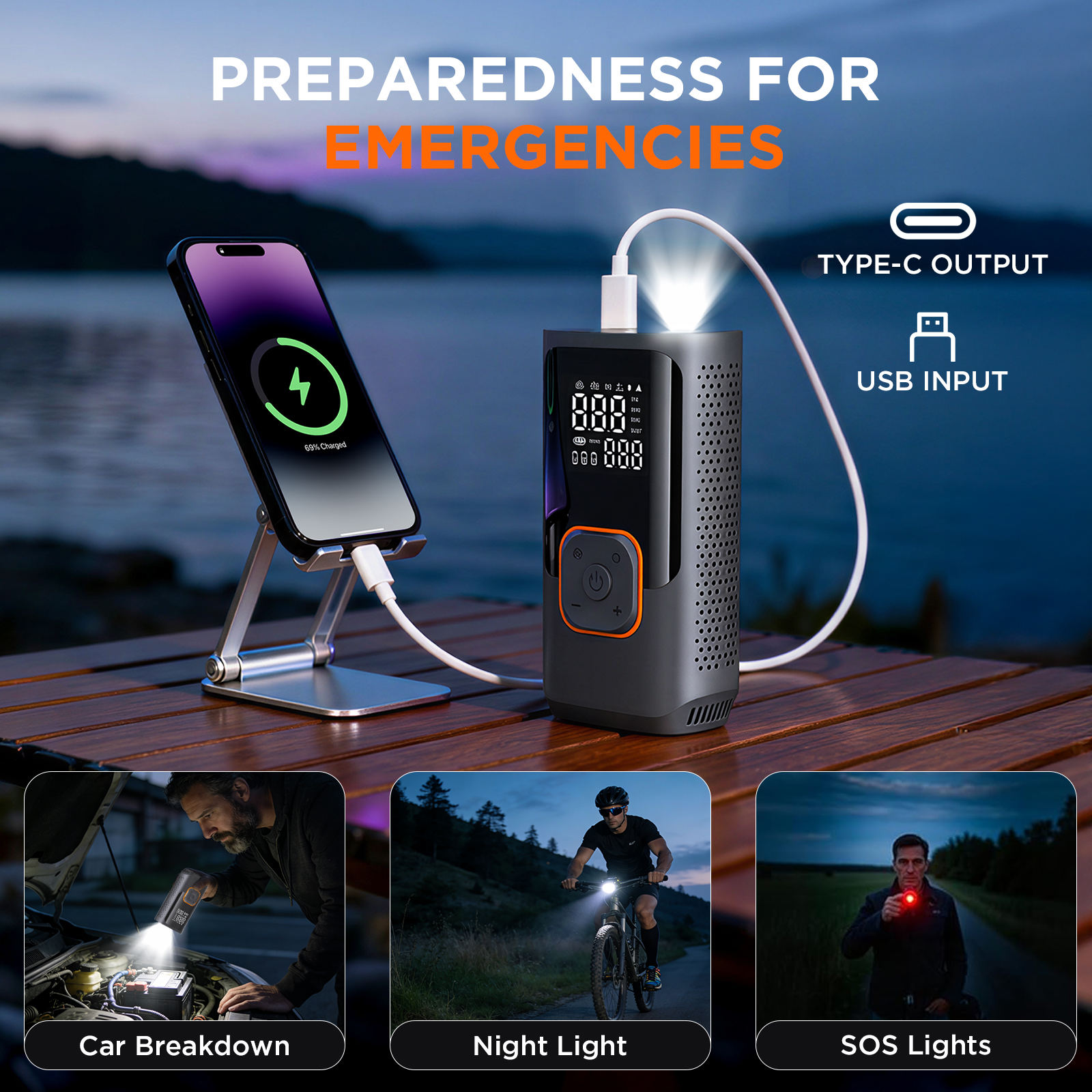 Absoke 150 PSI Cordless Portable Air Compressor photo 5