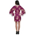 thumbnail image 4 of Moomaya Printed Robe&nbsp;For Women Dressing&nbsp;Gown&nbsp;Short Cotton Summer Bathrobe, 4 of 6