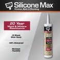 thumbnail image 4 of DAP 08770 10.8 oz. Silicone Plus Premium Rubber Kitchen and Bath Sealant, 4 of 5