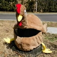 thumbnail image 1 of Cartoon Rooster Plush Motorcycle Helmet Cover - Unisex Rabbit Fur Headgear Accessory for All Helmet Types, Fun Personality-Adding Head with Durable Comfort, In-Stock Ready-to-Ship (Turkey Design,, 1 of 6
