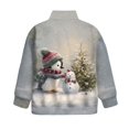 thumbnail image 6 of Xoenoiee Christmas Penguin Snowman Tree Print Girls Half Zip Sweatshirt Fleece Quarter Zip Pullover Xmas Sweatshirts Fall Winter Clothes Activewear for Teen Girl，Size 5-6 Years, 6 of 7