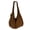 Brown, variant on Slouchy Shoulder Bag Suede Oversized Hobo Tote Soft Large Capacity Casual Underarm Handbag Minimalist Lightweight Fall Y2K for Daily Party Outings.