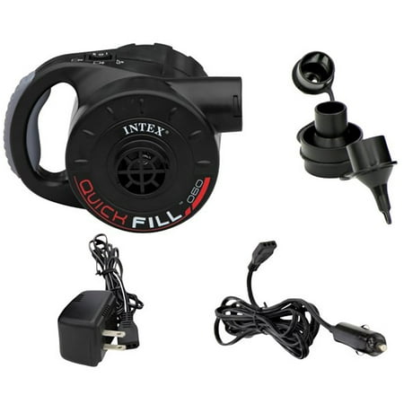 110v Dc Air Pump - Intex Quick Fill Rechargeable Air Pump, 110-120 Volt, Max. Air Flow 21.2CFM
