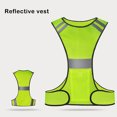 thumbnail image 1 of High Visibility Reflective Vest Running Safety Cloth Supplies Volunteer Fluorescent Warning Fluorescent with Zipper Jacket Supplies Night Working Riding Orange, 1 of 8