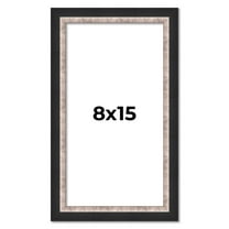 8x15 Frame Silver Real Wood Picture Frame Width 1.25 Inches | Interior Frame Depth 0.75 Inches |