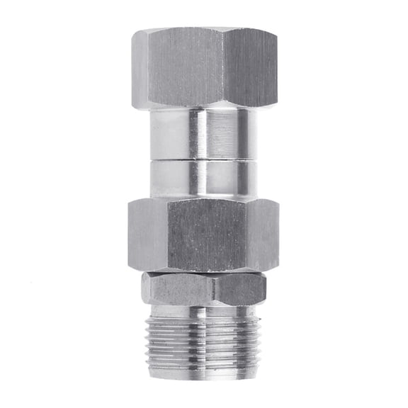YIEMEEN Stainless Steel Pressure Washer Swivel 3/8 Inch NPT Male Thread Fitting/M22 14mm Swivel Joint Kink Free Quick Connector