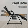 thumbnail image 4 of Artist hand Black Reclining Facial Bed Tattoo Massage Table Lash Bed Beauty Spa Salon Chair with Tray, 4 of 17