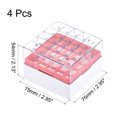 thumbnail image 2 of Unique Bargains Freezer Tube Box 25 Places Waterproof Polypropylene Holder Rack for 1.8/2ml Microcentrifuge Tubes, Red 4Pcs, 2 of 5