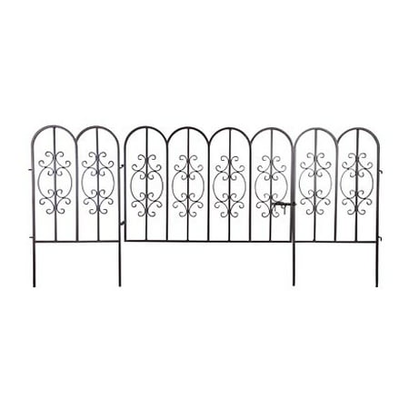 Montebello Iron Garden Fencing Outdoor Decorative Fence With