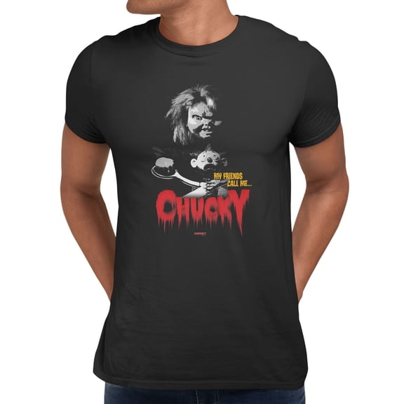 Chucky My Friends Call Me Men's Graphic T-Shirt (Black, S-2XL)