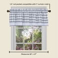 thumbnail image 3 of Cortinas de ventana Valance Achim Buffalo Check 148 x 36 cm, color gris, 3 of 6