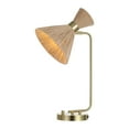 thumbnail image 3 of SAFAVIEH Sohma 23" Coastal Iron Table Lamp with Light Brown Shade, 3 of 6