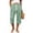 *Mint Green, variant on VBVC Women's Waffle Drawstring Capri Pants , Summer Wide Leg Trousers For Women , Ladies' Casual Soft Beach Bottoms with Pockets,Light Blue,S-2XL