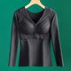 thumbnail image 1 of Ropa interior térmica para mujer, de invierno, autocalentable, cálida y sin costuras, de forro polar, resistente al frío., 1 of 3