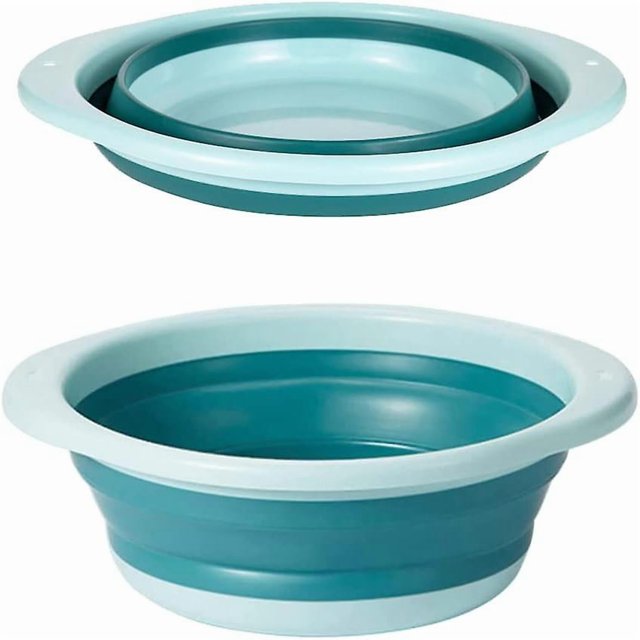 Collapsible Washbasin, Collapsible Washbasin Multifunctional Portable Washbasin Collapsible Round Washbasin Washbasin Collapsible Washing Basket Silic