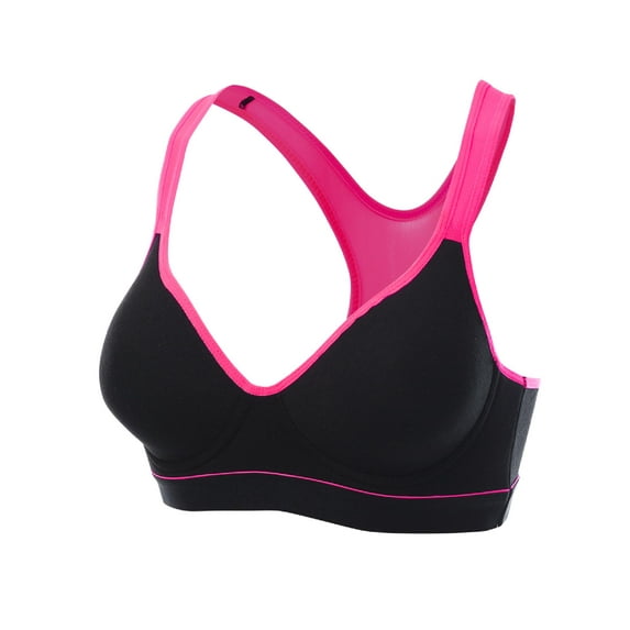 FashionOutfit Women's Basic Solid Color Sporty Padded Wirefree Sports Bras