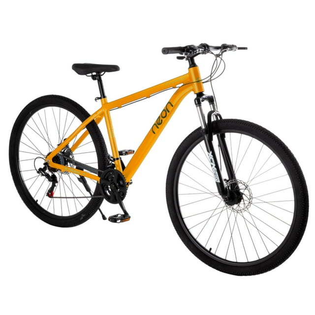 Bicicleta Neon De Montaña Rodada 29 21 Velocidades Color Anaranjado