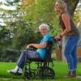 thumbnail image 6 of ProBasics Aluminum Transport Wheelchair with 12" Rear Wheel for Smoother Ride, 300 lb Weight Capacity, 6 of 7