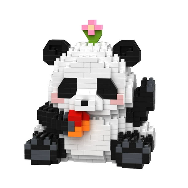 Bloques de construcción de panda gigante Juguetes ensamblados Regalo de cumpleaños para niños y niñas Día del niño Día del niño
