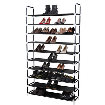 Condition photo showing Good Condition for songmics 10 tier 50 pair stackable shoe rack