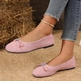 thumbnail image 4 of Gealkoca Women's Comfortable Flats Round Toe Flat Shoes for Women Bow Dressy Flats Shoes with Arch Support Insole Office Flats for Work, Party, Date, 4 of 9