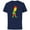 Navy, variant on The Simpsons Bart Simpson Elf Bart Holiday - Short Sleeve Cotton T-Shirt for Adults - Customized-Natural
