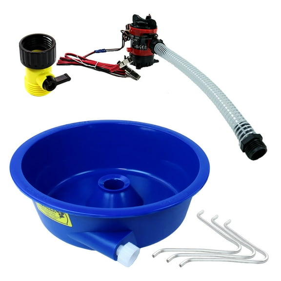 Blue Bowl Concentrator Kit with Pump Battery Clips Instructions Gold Prospecting