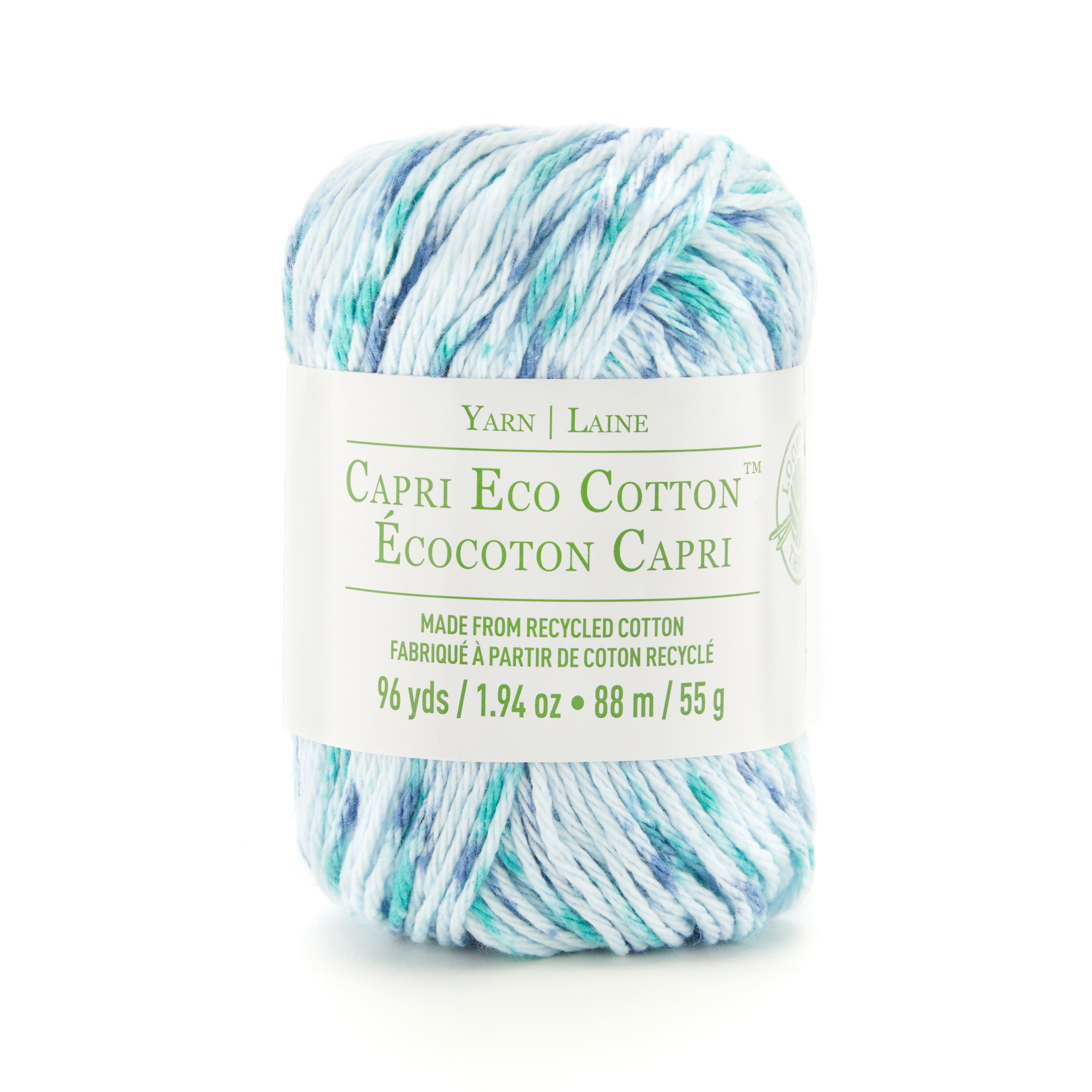 Cheapest 🌟 Capri Eco Cotton™ Multicolor Yarn by Loops & Threads® 😍