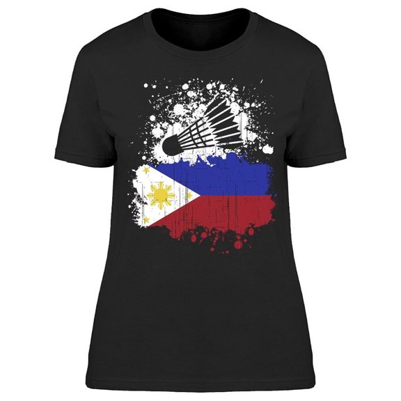 Philippines Badminton Team T-Shirt Women -Image by Shutterstock Women T-Shirt, Female x-Large