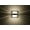 Brushed Aluminum, variant on OPTOS1W-FRFR-CR Besa Lighting Optos-One Light Wall Sconce-5 Inches Wide by 5 Inches High-Chrome Finish-Frost/Frost Glass Color-Halogen Lamping Type
