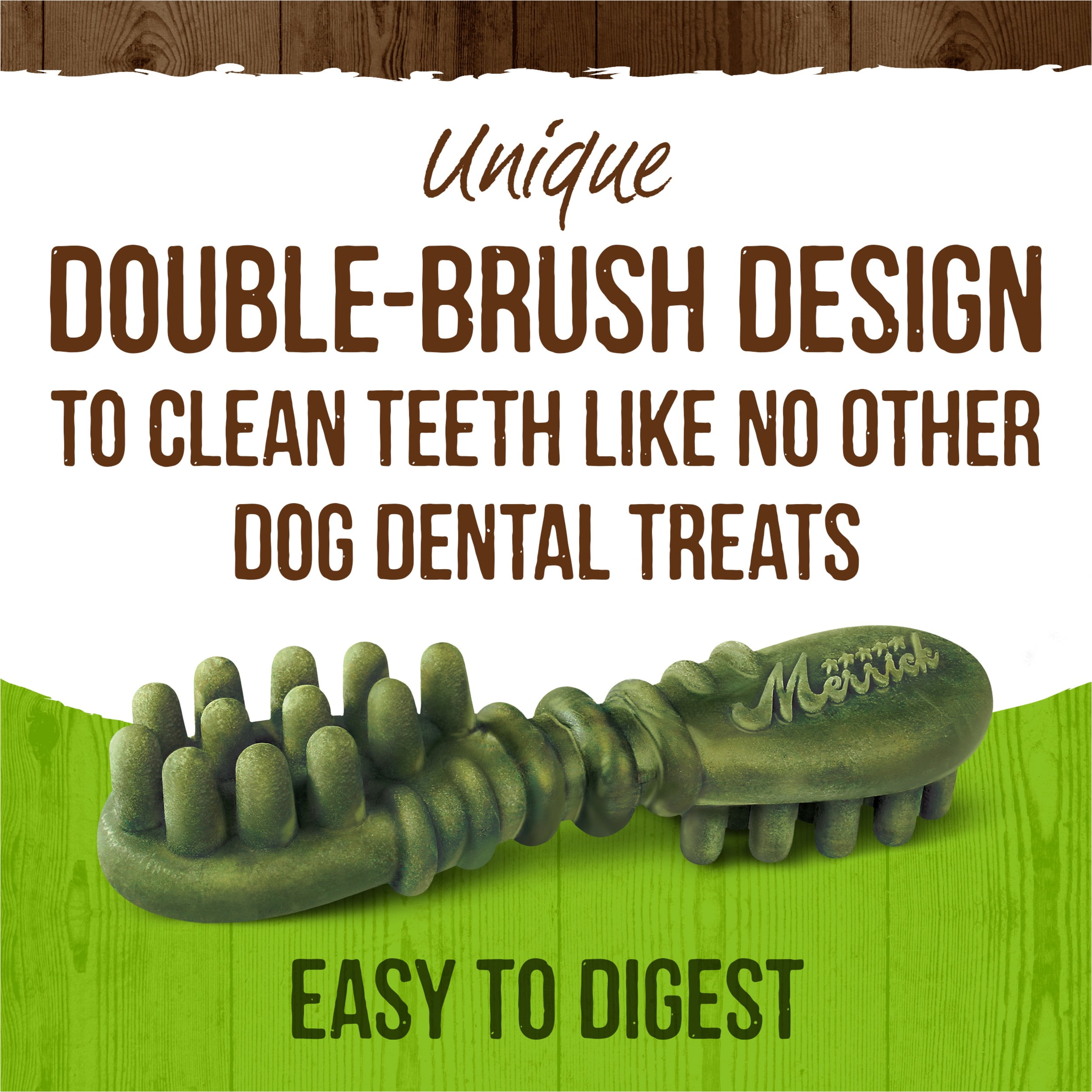 Merrick Fresh Kisses Large Dog Treats, Infused with Coconut Dental Chews, 11.5 oz Pouch (7 Count)