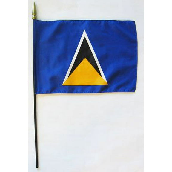St. Lucia - 8"X12" Stick Flag