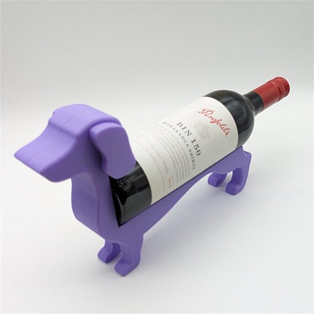 Creative Dachshund Wine Bottle Holder Kitchen Wine Storage Box Wine Beverage Storage Rack for Bar Home Desktop